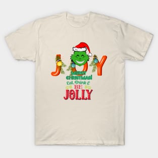 JOY - MERRY CHRISTMAS - Green Elf - Merry Christmas T-Shirt